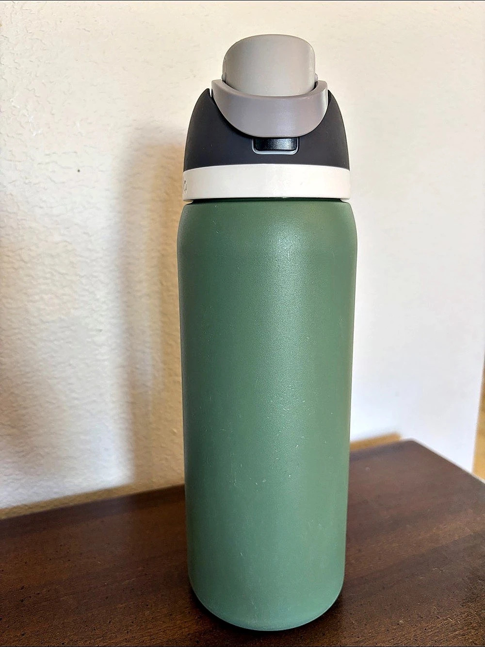 Owala FreeSip Insulated Stainless Steel Water Bottle Green & Gray 32oz